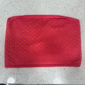 AERIE PINK AND ORANGE TUBETOP